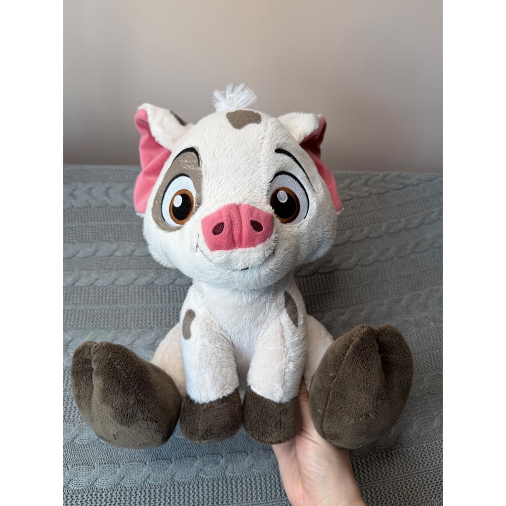 Disney Parks Moana Pua Pig 13" Big Feet and‎ Pua 20" Pillow Pet Plush Lot of 2
